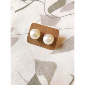 Faux Pearl Earrings
